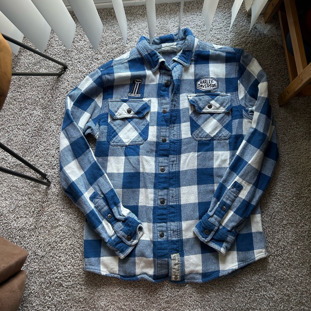 Harley Davidson Medium Slim Fit Flannel Shirt